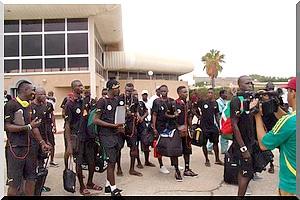 CHAN2014 : Arrivée à Nouakchott de l'équipe nationale locale du Sénégal 